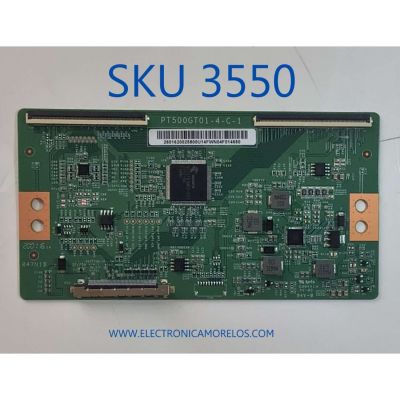 T-CON PARA TV LG / NUMERO DE PARTE 2601620025800U / PT500GT01-4-C-1 / 2601620025800U14FWN04F014680 / PANEL NC500DQE-VHHX1 / MODELO 50UN6950ZUF / 50UN6950ZUF.BUSSLJM